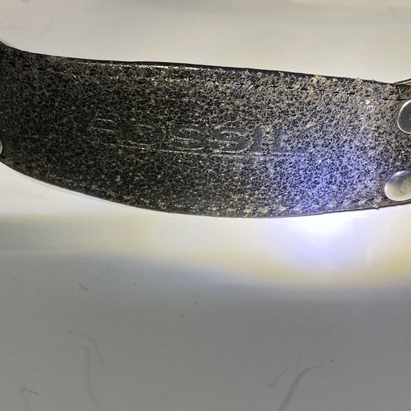 FOSSIL Women's Black W/Silver Belt S Description is in pictures (tarnished) - Picture 5 of 9